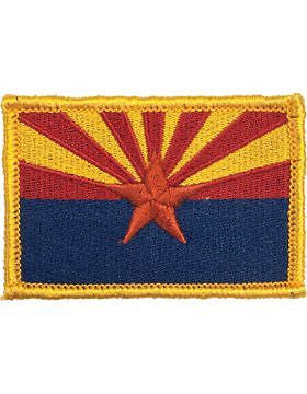 Arizona 2" x 3" Flag (N-S-AZ1) with Gold Border