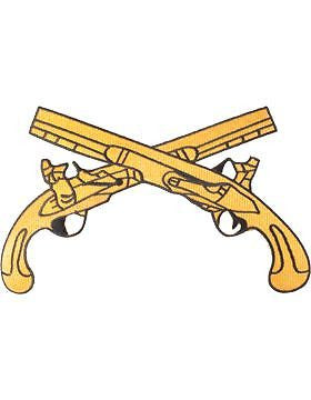 N-106 Military Police Branch Of Service Tab Gold on Black 8"