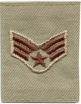 USAF Gortex Loop Rank (303) Senior Airman Desert 2 Colors
