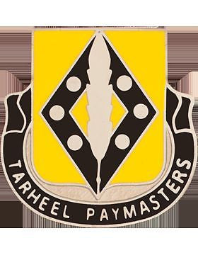 0130 Finance Bn Unit Crest (Tarheel Paymasters)