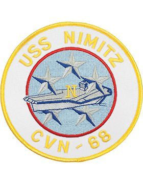 N-NY009 U.S.S. Nimitz CVN-68 Round Patch 5"