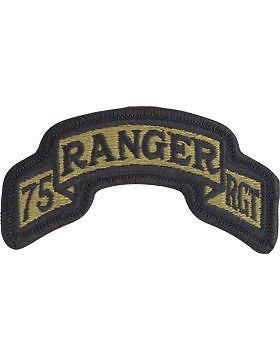 0075 Ranger Regt HQ Scroll Scorpion Patch with Fastener (PMV-0075C)