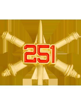 No-Shine (NS-T-RO-ADA-251) 251st Air Defense Artillery Officer BOS Tie Tac