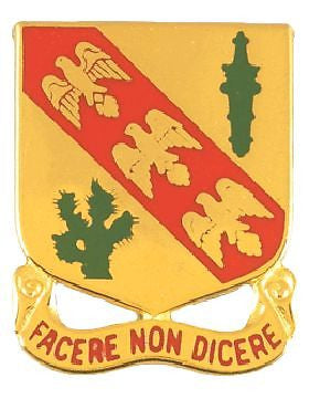 0107 Armored Cavalry Unit Crest (Facere Non Dicere)