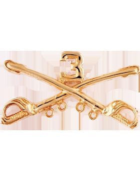 No-Shine (NS-RO-CAV-0003-001) 3rd Cavalry Officer Regimental BOS No-Shine (Pair)