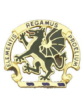 Chemical School Unit Crest (Elementis Regamus Proelium)