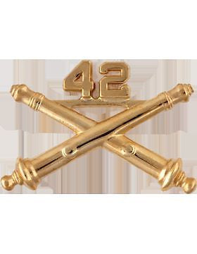 No-Shine (NS-RO-FA-042) 42nd Field Artillery Officer Regimental BOS (Pair)