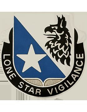 0636 Military Intelligence Bn Unit Crest (Lone Star Vigilance)