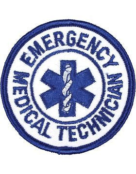 Novelty (U-N140B) Emergency Medical Technician (EMT) Round 3" Patch Blue