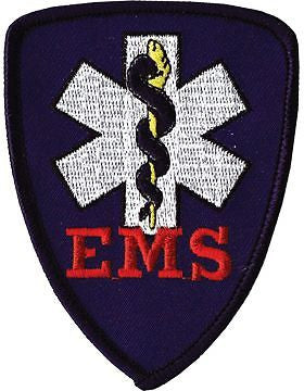 Novelty (U-N415) Emergency Medical Services Patch with Blue Shield