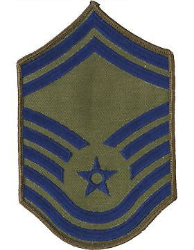 USAF Chevron (AF-C208/S) Senior Master Sergeant Subdued Small (Pair)