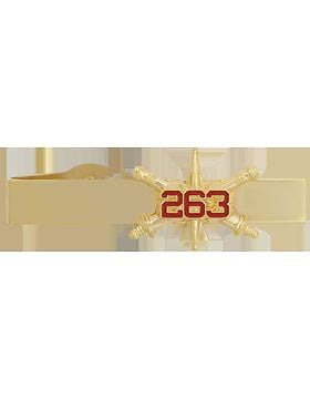 No-Shine (NS-TB-RO-ADA-263) 263rd Air Defense Artillery BOS Officer Tie Bar