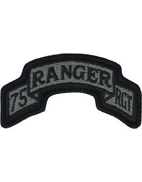 0075 Ranger Regt Headquarters Scroll ACU Patch with Fastener (PV-0075C)