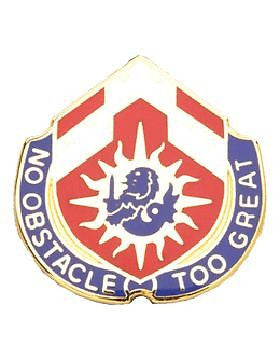 0648 Engineer Bn Unit Crest (No Obstacle Too Great)