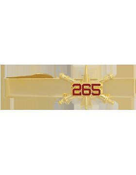 No-Shine (NS-TB-RO-ADA-265) 265th Air Defense Artillery BOS Officer Tie Bar