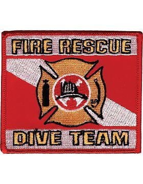 Novelty (U-N423) Fire Rescue Dive Team Patch