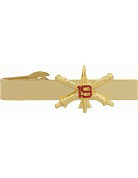 No-Shine (NS-TB-RO-ADA-019) 19th Air Defense Artillery BOS Officer Tie Bar
