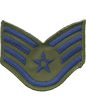 USAF Chevron (AF-C204/S) Staff Sergeant Subdued Small (Pair)