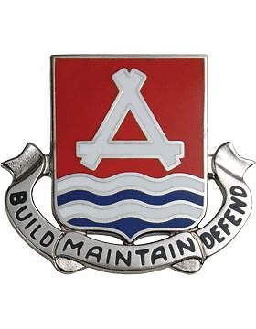 0841 Engineer Bn Unit Crest (Build Maintain Defend)
