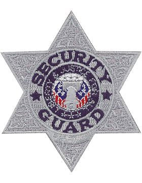 Novelty (U-N202S) Security Guard Six Point Star Silver (#112S)
