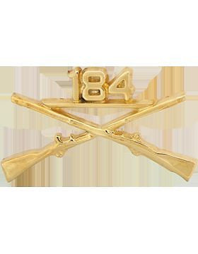 No-Shine (NS-RO-INF-184) 184th Infantry Officer Regimental BOS (Pair)