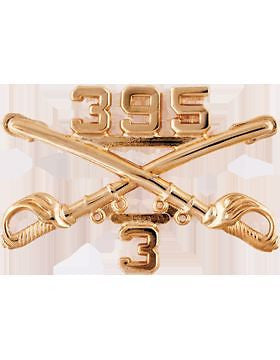 No-Shine (NS-RO-CAV-3-395) 3rd BN 395th Cav Off Regt BOS (Pair)