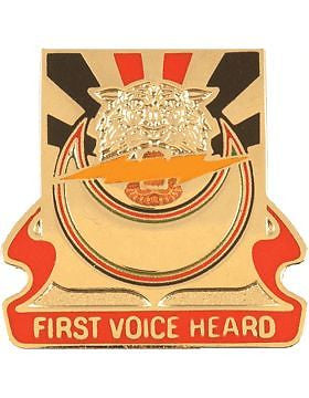 0086 Signal Battalion Unit Crest (First Voice Heard)